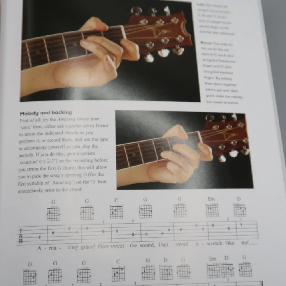 Learn to Play the Guitar Book with Dvd Comprehensive With Illustration